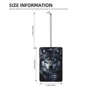 Fierce Wolf Head Lot de 4 désodorisants de voiture à suspendre avec cartes parfumées pour tablettes d'aromathérapie de voiture