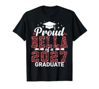 Fière Bella d'une année de Remise des diplômes 2027 T-Shirt Graphique avec Valeur