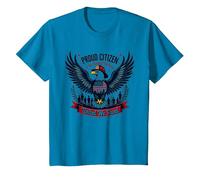 Fière citoyenne de la Maison des Courageux T-Shirt, Enfant, Saphir, 6 Ans