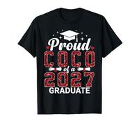 Fière Coco d'une année de Remise des diplômes 2027 T-Shirt Graphique avec Valeur
