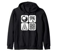 Fière Culture ghanéenne Art Africain tribale Collection Artistique Sweat à Capuche