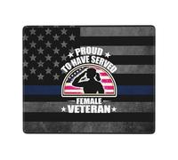 Fière D'Avoir Servi Une Ancienne Combattante Tapis De Souris Portable Tapis Souris Douce Mouse Pad pour Bureau Études Ordinateur 25X30Cm