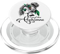 Fiere d'être Femme Algérienne Fille Cadeau Drapeau Algérien PopSockets PopGrip pour MagSafe