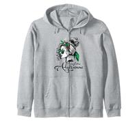 Fiere d'être Femme Algérienne Fille Cadeau Drapeau Algérien Sweat à Capuche