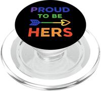 Fière d'être la Sienne | LGBT Pride Rainbow Support PopSockets PopGrip pour MagSafe