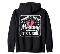Fière d'être Une Nouvelle Maman, C'est Une Fille, Maman pour la première Fois, Future Maman Sweat à Capuche