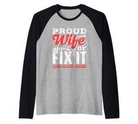 Fière Épouse De M Réparez-Le Réparation Fixation M. Fix It Manche Raglan