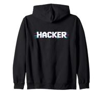 Fière et Minimaliste Hacker Coding Expert Glitch Sweat à Capuche