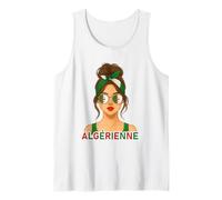 Fière Fille Algérienne Drapeau d’Algérie Copine ou Épouse Débardeur