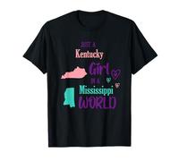 Fière Fille Juste Une Fille du Kentucky dans Un Monde du Mississippi T-Shirt