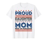 Fière Fille, Merci pour Votre Service, Maman, mère, Femmes T-Shirt