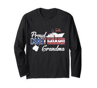 Fière Garde côtière Grand-mère US vétéran Family Matching Manche Longue