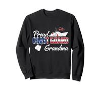 Fière Garde côtière Grand-mère US vétéran Family Matching Sweatshirt