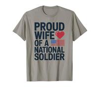 Fière Garde Nationale Wife Tee USA Flag T-Shirt