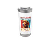 Fière grand-mère d'une Vizsla très gâtée grand-mère Vizsla Gobelet isotherme en acier inoxydable double paroi