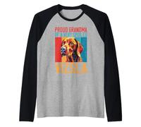 Fière Grand-mère d'une Vizsla très gâtée Grand-mère Vizsla Manche Raglan