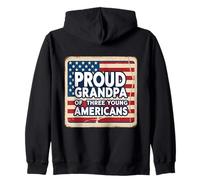 Fière grand-père de trois jeunes américains grand-père petit-enfant Sweat à Capuche