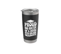 Fière grande sœur d'un diplômé de 8e année 2026, sœur plus âgée Gobelet isotherme en acier inoxydable double paroi