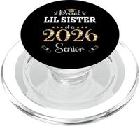 Fière Lil Sister of A 2026 Senior Graduate Graduation PopSockets PopGrip pour MagSafe