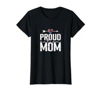 Fière Maman autiste T-Shirt Graphique avec Valeur, Femme, Noir, L