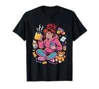 Fiere Maman De Filles Fortes Elever des T-Shirt