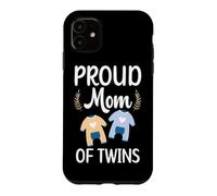 Fière Maman de Jumeaux géniaux Enceintes de Deux bébés mère Coque pour iPhone 11