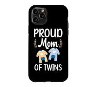 Fière Maman de Jumeaux géniaux Enceintes de Deux bébés mère Coque pour iPhone 11 Pro