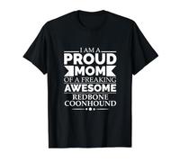 Fière Maman du propriétaire de Chien Redbone Coonhound T-Shirt Graphique avec Valeur, Homme, Noir, S