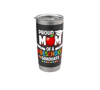 Fière maman d'une mère diplômée de l'école maternelle Gobelet isotherme en acier inoxydable double paroi