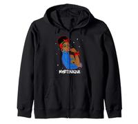 Fière Martiniquaise Héritage Stellaire Drapeau Martinique Sweat à Capuche