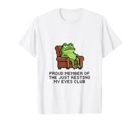 Fière Membre du Just Resting My Eyes Club Pixel Frog T-Shirt