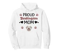 Fière Mère De Bedlington, Bedlington Terrier Sweat à Capuche