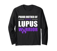 Fière mère du Lupus Guerrier Mois de Sensibilisation au Lupus Maman Manche Longue