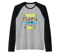 Fière mère d'un fils autiste Manche Raglan