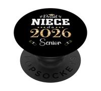 Fière nièce d'une Remise de diplôme Senior 2026 PopSockets PopGrip Adhésif