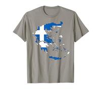 Fière patriote grecque Happy Greek Independence Day Grèce Carte T-Shirt