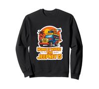 Fière Philippine Jeepney Sunset Fun Island Travel Design Sweatshirt