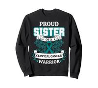 Fière sœur d'un Guerrier du Cancer du col utérin Sweatshirt
