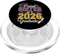 Fière sœur d'une tudes supérieures 2026 de 2026 Senior Leopard PopSockets PopGrip pour MagSafe