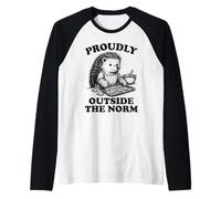 Fièrement en Dehors de la Norme Hedgehog Baking Cookies Manche Raglan