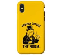 Fièrement en Dehors de la Norme Victorienne Amateur d'ours de thé Coque pour iPhone X/XS