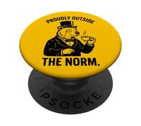 Fièrement en Dehors de la Norme Victorienne Amateur d'ours de thé PopSockets PopGrip Adhésif
