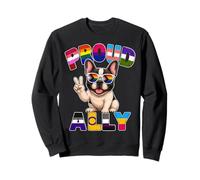 Fiers alliés du Bouledogue français LGBTQ Pride Month Sweatshirt