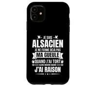 Fierté Alsacienne Humour Région Alsace Cadeau Vrais Alsacien Coque pour iPhone 11
