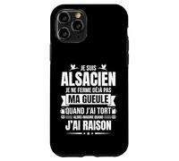 Fierté Alsacienne Humour Région Alsace Cadeau Vrais Alsacien Coque pour iPhone 11 Pro