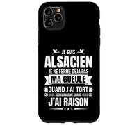 Fierté Alsacienne Humour Région Alsace Cadeau Vrais Alsacien Coque pour iPhone 11 Pro Max
