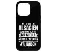 Fierté Alsacienne Humour Région Alsace Cadeau Vrais Alsacien Coque pour iPhone 13 Pro