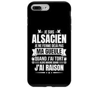 Fierté Alsacienne Humour Région Alsace Cadeau Vrais Alsacien Coque pour iPhone 7 Plus/8 Plus