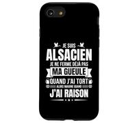 Fierté Alsacienne Humour Région Alsace Cadeau Vrais Alsacien Coque pour iPhone SE (2020) / 7/8