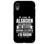 Fierté Alsacienne Humour Région Alsace Cadeau Vrais Alsacien Coque pour iPhone XR